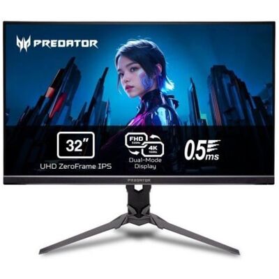 Moniteur gaming - ACER - Predator XB323QKV4 - 32 UHD 4K - 160Hz Dual Mode - IPS 05 ms FreeSync Premium HDR10 Noir - Publicité Moniteur gaming - ACER - Predator XB323QKV4 - 32 UHD 4K - 160Hz Dual Mode - IPS 05 ms FreeSync Premium HDR10 Noir - Publicité