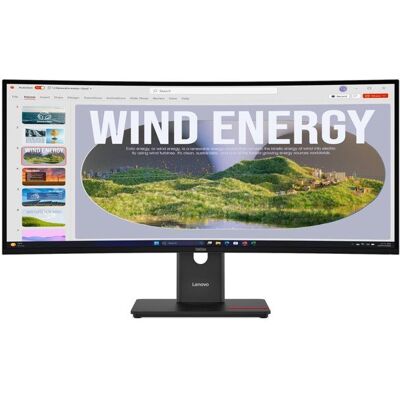 Écran LED - LENOVO - ThinkVision T34WD-40 - 34 pouces - 3440 x 1440 - 120 Hz - VA Noir - Publicité Écran LED - LENOVO - ThinkVision T34WD-40 - 34 pouces - 3440 x 1440 - 120 Hz - VA Noir - Publicité