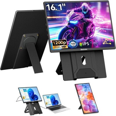 Blackview Table 9 16 pouces Moniteur portable 1920*1200 FHD écran de confort oculaire IPS pour PC - Noir Noir - Publicité Blackview Table 9 16 pouces Moniteur portable 1920*1200 FHD écran de confort oculaire IPS pour PC - Noir Noir - Publicité