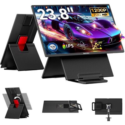Blackview Table 10 23.8 pouces Moniteur portable 1920*1080 FHD écran de confort oculaire IPS pour PC - Noir Noir - Publicité Blackview Table 10 23.8 pouces Moniteur portable 1920*1080 FHD écran de confort oculaire IPS pour PC - Noir Noir - Publicité