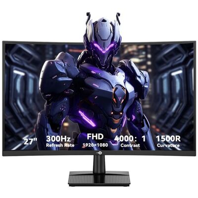 Écrans de Jeu Incurvés TITAN ARMY C27A1H - R1500 16:9 VA Rapide FHD 300 Hz 1920 x 1080 - Compatible Adaptive Sync/FreeSync Noir - Publicité Écrans de Jeu Incurvés TITAN ARMY C27A1H - R1500 16:9 VA Rapide FHD 300 Hz 1920 x 1080 - Compatible Adaptive Sync/FreeSync Noir - Publicité