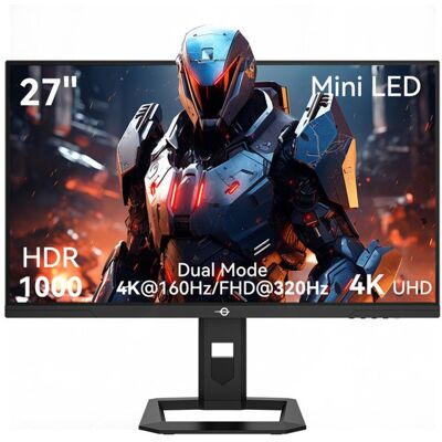 Écran de Jeu Plat TITAN ARMY P275MV PLUS - 27 16:9 IPS UHD Rapide 160 Hz Double Mode FHD 320H - Mini LED - 1152 Gradation Locale Noir - Publicité Écran de Jeu Plat TITAN ARMY P275MV PLUS - 27 16:9 IPS UHD Rapide 160 Hz Double Mode FHD 320H - Mini LED - 1152 Gradation Locale Noir - Publicité