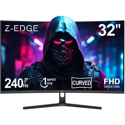 Ecran Pc Gamer Z-Edge UG32P Incurvé 32 240 Hz 1ms FreeSync 1080P 1500R VA 2*HDMI2.0 & 2*DP1.4 Noir - Publicité Ecran Pc Gamer Z-Edge UG32P Incurvé 32 240 Hz 1ms FreeSync 1080P 1500R VA 2*HDMI2.0 & 2*DP1.4 Noir - Publicité