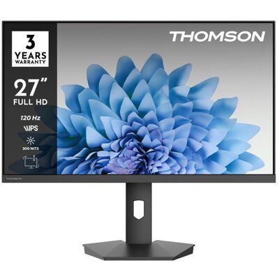 THOMSON 27 FHD Moniteur120HzIPSHDR10HDMI x1USB x1PivotantOrientableInclinableAdaptive SyncÉcran antirefletM27FB5C15 Noir - Publicité THOMSON 27 FHD Moniteur120HzIPSHDR10HDMI x1USB x1PivotantOrientableInclinableAdaptive SyncÉcran antirefletM27FB5C15 Noir - Publicité