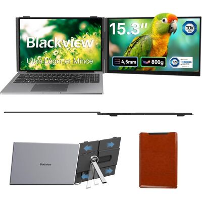 Blackview SCM 8 Extension Ecran Ordinateur Portable Ultra-Fine Double Moniteur Portable 15.3” Extension Décran 1080P FHD Gris - Publicité Blackview SCM 8 Extension Ecran Ordinateur Portable Ultra-Fine Double Moniteur Portable 15.3” Extension Décran 1080P FHD Gris - Publicité