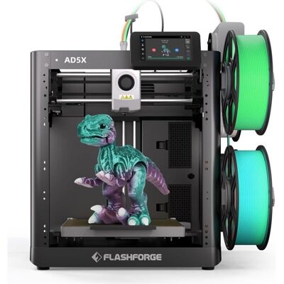 Imprimante 3D - FLASHFORGE - AD5X - Multi-matériaux - 600 mm/s - CoreXY - Publicité Imprimante 3D - FLASHFORGE - AD5X - Multi-matériaux - 600 mm/s - CoreXY - Publicité