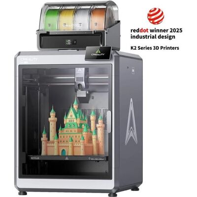 Imprimante 3D Creality K2 Plus Combo impression multi-couleurs volume dimpression 350 x 350 x 350 mm 600 mm/s Gris - Publicité Imprimante 3D Creality K2 Plus Combo impression multi-couleurs volume dimpression 350 x 350 x 350 mm 600 mm/s Gris - Publicité