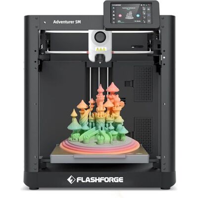 Imprimante 3D - FLASHFORGE - Adventurer 5M - 600 mm/s - Nivellement automatique - Volume 220x220x220 mm Noir - Publicité Imprimante 3D - FLASHFORGE - Adventurer 5M - 600 mm/s - Nivellement automatique - Volume 220x220x220 mm Noir - Publicité