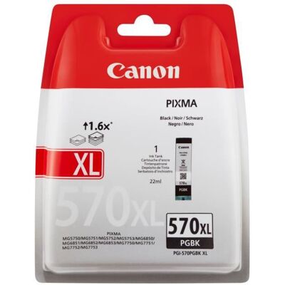 CANON Cartouche dencre PGI-570 XL grande capacité Noir (PGI570XL) Noir - Publicité CANON Cartouche dencre PGI-570 XL grande capacité Noir (PGI570XL) Noir - Publicité