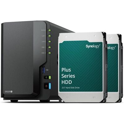 Serveurs NAS Synology DiskStation DS225+ - noir - Noir - 6 To - Publicité Serveurs NAS Synology DiskStation DS225+ - noir - Noir - 6 To - Publicité