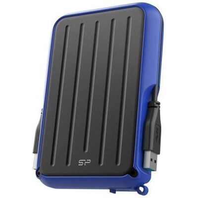 SP SILICON POWER Disque dur Externe - Silicon Power - Armor A66 - 2To - Résistant aux chocs - Étanche IPX4 Bleu - Publicité SP SILICON POWER Disque dur Externe - Silicon Power - Armor A66 - 2To - Résistant aux chocs - Étanche IPX4 Bleu - Publicité