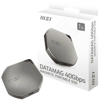 Disque SSD externe - MSI - DATAMAG - 1 To - USB4 40 Gbit/s - 4000 Mo/s lecture Gris - Publicité Disque SSD externe - MSI - DATAMAG - 1 To - USB4 40 Gbit/s - 4000 Mo/s lecture Gris - Publicité