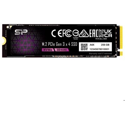 SP SILICON POWER Disque SSD Interne - Silicon Power - P34A6X - M.2 NVMe (PCIe Gen3 x4) - 256 Go - 2200/1600 Mo/s - Publicité SP SILICON POWER Disque SSD Interne - Silicon Power - P34A6X - M.2 NVMe (PCIe Gen3 x4) - 256 Go - 2200/1600 Mo/s - Publicité