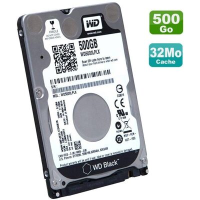 Western Digital Disque Dur 500Go SATA III 2.5 WD Black WD5000LPLX-08ZNTT0 00FC425 SH20G63100 - Publicité Western Digital Disque Dur 500Go SATA III 2.5 WD Black WD5000LPLX-08ZNTT0 00FC425 SH20G63100 - Publicité