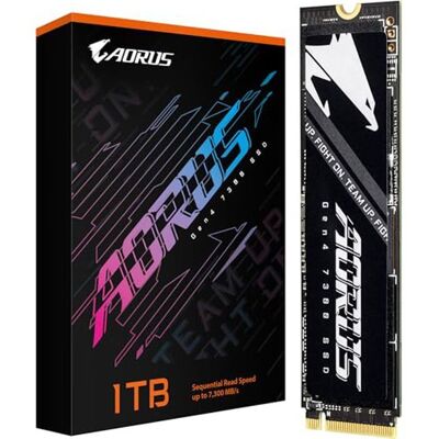 SSD - Gigabyte - AORUS Gen4 7300 - 1 To - PCIe 4.0 x4 - Vitesse lecture 7300 Mo/s - Publicité SSD - Gigabyte - AORUS Gen4 7300 - 1 To - PCIe 4.0 x4 - Vitesse lecture 7300 Mo/s - Publicité