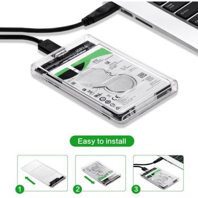 Boîtier Externe Orico pour Disque Dur SATA III II I HDD SSD 2.5 Pouces - Transparent - USB 3.0 - 2To Max - 5Gbps - Publicité Boîtier Externe Orico pour Disque Dur SATA III II I HDD SSD 2.5 Pouces - Transparent - USB 3.0 - 2To Max - 5Gbps - Publicité