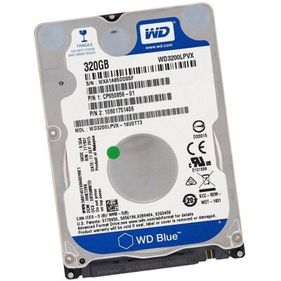 Western Digital Disque Dur 320Go SATA 2.5 WD Blue WD3200LPVX-16V0TT3 CP650856 10601751406 8Mo - Publicité Western Digital Disque Dur 320Go SATA 2.5 WD Blue WD3200LPVX-16V0TT3 CP650856 10601751406 8Mo - Publicité