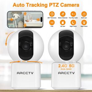 Caméra de surveillance intérieure ARCCTV Connexion Bluetooth Double bande 24 GHz/5 GHz Détection de mouvement-Y2U3 - Publicité Caméra de surveillance intérieure ARCCTV Connexion Bluetooth Double bande 24 GHz/5 GHz Détection de mouvement-Y2U3 - Publicité