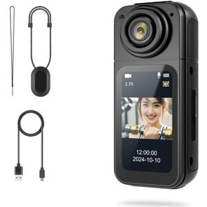 ALFOYU Caméra daction portable 4K avec support de transport magnétique HD 27 K avec WIFI et rotation à 180° pour vélo Vlog voyage Noir - Publicité ALFOYU Caméra daction portable 4K avec support de transport magnétique HD 27 K avec WIFI et rotation à 180° pour vélo Vlog voyage Noir - Publicité