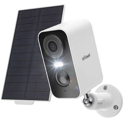 ieGeek 2K Caméra Surveillance WiFi Exterieure sans Fil Solaire Vision Nocturne Couleur AI Détection Mouvement Audio - Publicité ieGeek 2K Caméra Surveillance WiFi Exterieure sans Fil Solaire Vision Nocturne Couleur AI Détection Mouvement Audio - Publicité