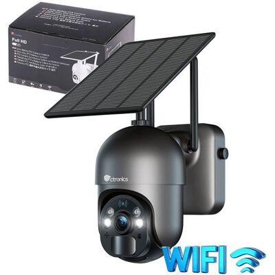 Ctronics 4MP Caméra Surveillance Solaire Sans Fil WiFi ExtérieurVision Nocturne CouleurPIR Détection Humaine Audio Bidirectionnel - Publicité Ctronics 4MP Caméra Surveillance Solaire Sans Fil WiFi ExtérieurVision Nocturne CouleurPIR Détection Humaine Audio Bidirectionnel - Publicité