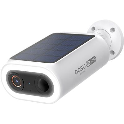 Caméra solaire sans fil 4K Aosu - 8MP - Version 2025 - Publicité Caméra solaire sans fil 4K Aosu - 8MP - Version 2025 - Publicité