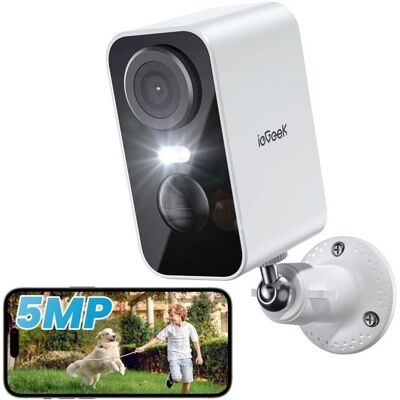 ieGeek 25K 5MP Caméra Surveillance WiFi Exterieure sans Fil Batterie Vision Nocturne Couleur AI & PIR Détection Mouvement - Publicité ieGeek 25K 5MP Caméra Surveillance WiFi Exterieure sans Fil Batterie Vision Nocturne Couleur AI & PIR Détection Mouvement - Publicité
