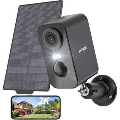 ieGeek 2K Caméra Surveillance WiFi Exterieure sans Fil Solaire Vision Nocturne Couleur AI Détection Mouvement Audio - Publicité ieGeek 2K Caméra Surveillance WiFi Exterieure sans Fil Solaire Vision Nocturne Couleur AI Détection Mouvement Audio - Publicité
