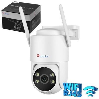 CTRONICS 5MP Caméra de Surveillance WiFi 5GHz/2.4GHz Détection Humain/Véhicule/Animaux avec Suivi Auto Vision Nocturne Couleur 30m - Publicité CTRONICS 5MP Caméra de Surveillance WiFi 5GHz/2.4GHz Détection Humain/Véhicule/Animaux avec Suivi Auto Vision Nocturne Couleur 30m - Publicité
