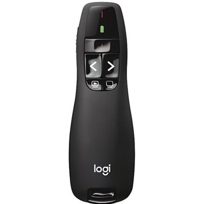 Pointeur - Logitech - R400 - Compatible avec Windows Noir - Publicité Pointeur - Logitech - R400 - Compatible avec Windows Noir - Publicité