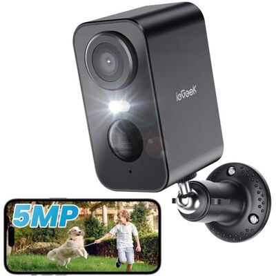ieGeek 5MP Caméra Surveillance WiFi Exterieure sans Fil Batterie Vision Nocturne Couleur - Publicité ieGeek 5MP Caméra Surveillance WiFi Exterieure sans Fil Batterie Vision Nocturne Couleur - Publicité