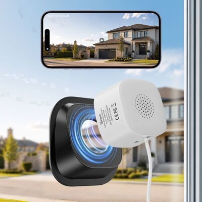 Caméra de surveillance fenêtre SONOFF CAM-S3W 2K Wi-Fi 2 4/5 GHz Sans perçage Détection humaine IA Stockage local sans abonnement - Publicité Caméra de surveillance fenêtre SONOFF CAM-S3W 2K Wi-Fi 2 4/5 GHz Sans perçage Détection humaine IA Stockage local sans abonnement - Publicité