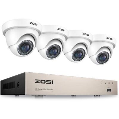 ZOSI 1080p Caméra Surveillance Extérieur et H.265+ DVR 8CH 5MP Lite Détection de Mouvement Alerte par Email Accès à distance - Publicité ZOSI 1080p Caméra Surveillance Extérieur et H.265+ DVR 8CH 5MP Lite Détection de Mouvement Alerte par Email Accès à distance - Publicité
