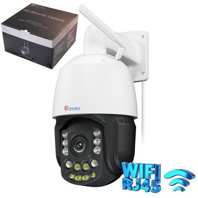 Caméra surveillance Ctronics 4K zoom 30X 3D vision IR 180m/80m suivi auto/patrouille WiFi 5GHz TF256Go/Cloud/FTP métal - Publicité Caméra surveillance Ctronics 4K zoom 30X 3D vision IR 180m/80m suivi auto/patrouille WiFi 5GHz TF256Go/Cloud/FTP métal - Publicité