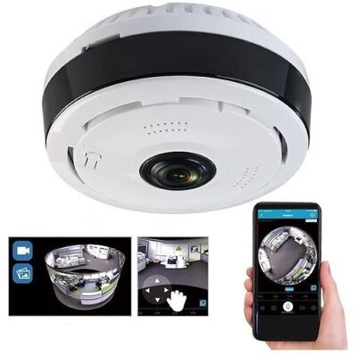 Caméra de surveillance IP panoramique - 7LINKS - IPC-530.wide - 2K - Vision nocturne - Connectée - Publicité Caméra de surveillance IP panoramique - 7LINKS - IPC-530.wide - 2K - Vision nocturne - Connectée - Publicité