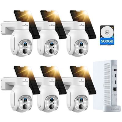 CAMCAMP Kit Caméra de Surveillance WiFi Extérieur sans Fil 4MP Batterie Solaire 10CH NVR IP66 Vision Nocturne Audio Bidirectionnel - Publicité CAMCAMP Kit Caméra de Surveillance WiFi Extérieur sans Fil 4MP Batterie Solaire 10CH NVR IP66 Vision Nocturne Audio Bidirectionnel - Publicité