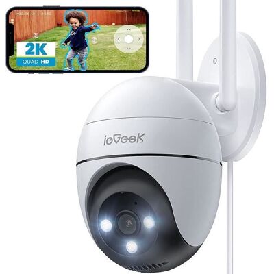 ieGeek 2K Camera Surveillance WiFi Exterieure 360° Camera IP Vision Nocturne Couleur Détection Humaine Audio Bidirectionnel - Publicité ieGeek 2K Camera Surveillance WiFi Exterieure 360° Camera IP Vision Nocturne Couleur Détection Humaine Audio Bidirectionnel - Publicité