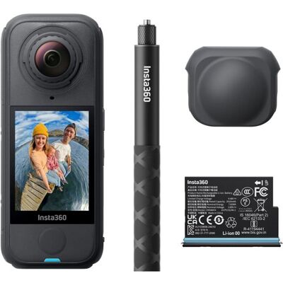 Caméra 360 - INSTA360 - X4 Air - 8K 30 ips - 165 g légère - Stabilisation FlowState Noir - Publicité Caméra 360 - INSTA360 - X4 Air - 8K 30 ips - 165 g légère - Stabilisation FlowState Noir - Publicité