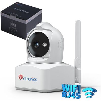 3G/4G LTE Caméra Surveillance Intérieure Ctronics avec Carte SIM 360° PTZ Image 4MP Détection Humaine/Mouvement Suivi Auto - Publicité 3G/4G LTE Caméra Surveillance Intérieure Ctronics avec Carte SIM 360° PTZ Image 4MP Détection Humaine/Mouvement Suivi Auto - Publicité