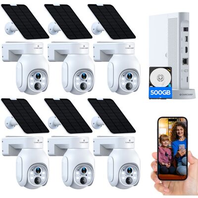 Kit Caméra de Surveillance WiFi Extérieur sans Fil CAMCAMP 4MP 10CH NVR Super vision nocturne IP66 500GB disque du - Publicité Kit Caméra de Surveillance WiFi Extérieur sans Fil CAMCAMP 4MP 10CH NVR Super vision nocturne IP66 500GB disque du - Publicité