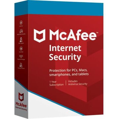 McAfee Internet Security - MCAFEE - 10 Appareils - 1 An - A télécharger - Publicité McAfee Internet Security - MCAFEE - 10 Appareils - 1 An - A télécharger - Publicité