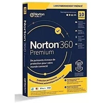 Symantec Norton 360 Premium 2023 - 10 Appareils - 1 An - Renouvellement Automatique - Publicité Symantec Norton 360 Premium 2023 - 10 Appareils - 1 An - Renouvellement Automatique - Publicité