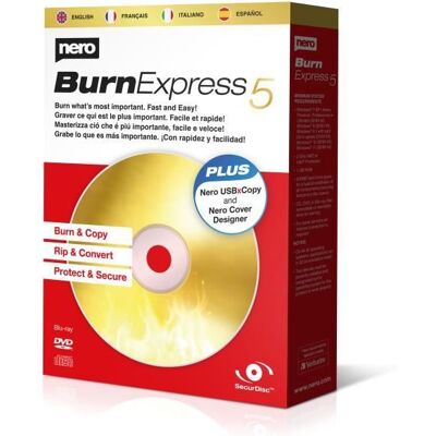 Nero Burn Express 5 Blanc - Publicité Nero Burn Express 5 Blanc - Publicité