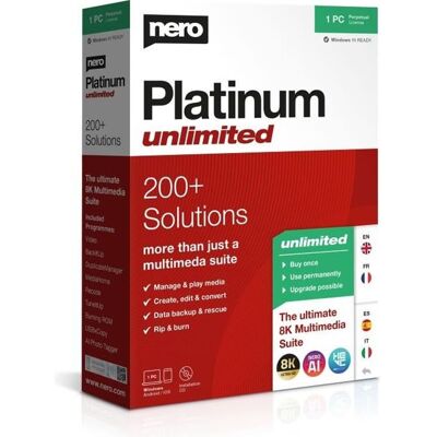 Logiciel MultiMédia - NERO - Nero Platinum Unlimited - Publicité Logiciel MultiMédia - NERO - Nero Platinum Unlimited - Publicité