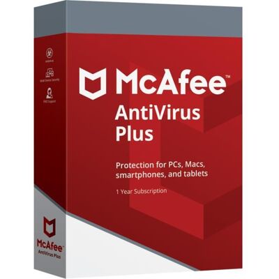 Antivirus - MCAFEE - Antivirus Plus 2023 - 10 Appareils - 1 An - Téléchargement - Publicité Antivirus - MCAFEE - Antivirus Plus 2023 - 10 Appareils - 1 An - Téléchargement - Publicité