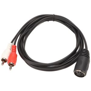 Vvikizy Câble Adaptateur Son Metal Din 5 Broches Femelle vers 2 Mâles RCA 49ft Noir - Publicité Vvikizy Câble Adaptateur Son Metal Din 5 Broches Femelle vers 2 Mâles RCA 49ft Noir - Publicité