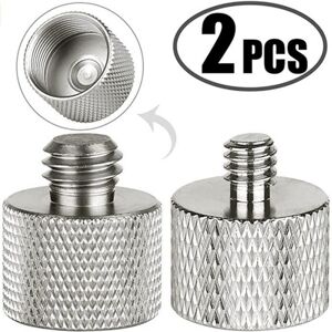 2 pièces 5/8 à 1/4 + 5/8 à 3/8 adaptateur filetage Laser niveau télémètre vis Microphone trépied adaptateur micro - Publicité 2 pièces 5/8 à 1/4 + 5/8 à 3/8 adaptateur filetage Laser niveau télémètre vis Microphone trépied adaptateur micro - Publicité