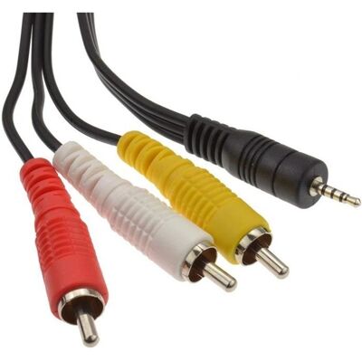 INECK® 35 mm Jack Fiche Mâle vers 3 RCA Câble Adaptateur 2M Mâle Câble Audio Vidéo AV - Publicité INECK® 35 mm Jack Fiche Mâle vers 3 RCA Câble Adaptateur 2M Mâle Câble Audio Vidéo AV - Publicité