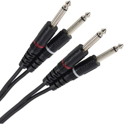 Plugger Câble Bretelle Jack Mâle Mono - Jack Mâle Mono 0.60m Easy Noir - Publicité Plugger Câble Bretelle Jack Mâle Mono - Jack Mâle Mono 0.60m Easy Noir - Publicité