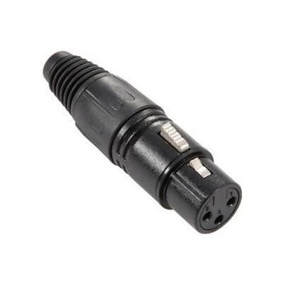 Connecteur XLR 3 broches femelle - ADAM HALL - 7849 - Noir - Transmission de signal optimale - Audio Noir - Publicité Connecteur XLR 3 broches femelle - ADAM HALL - 7849 - Noir - Transmission de signal optimale - Audio Noir - Publicité